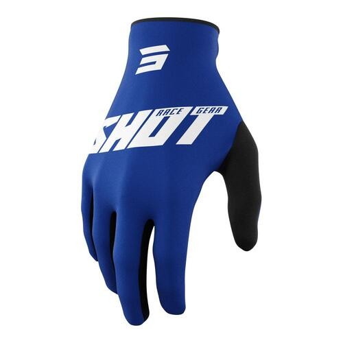 SHOT GLOVES RAW BURST BLUE SIZE 9 (M)
